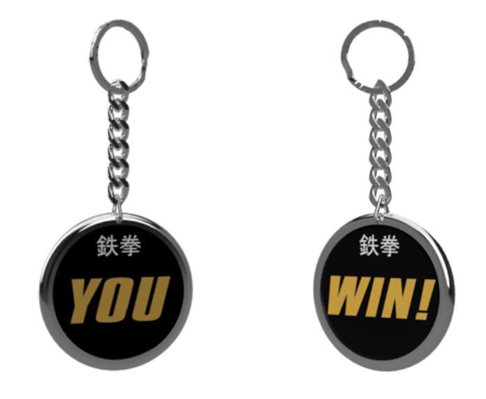 Αποτέλεσμα εικόνας για Tekken ''You Win'' Metal Keychain