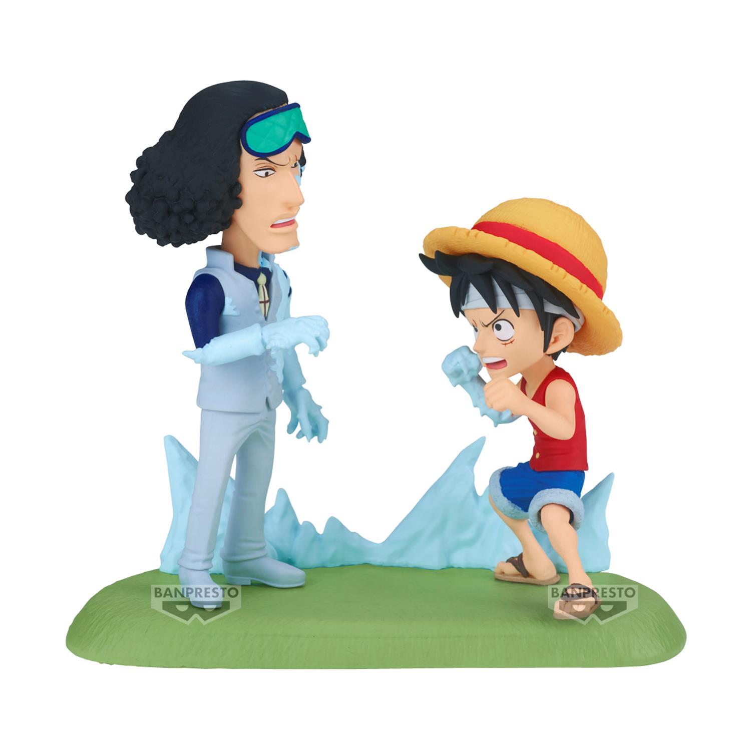 Banpresto One Piece Action Figure: Monkey D. Luffy & Going Merry - World Collectable Log Stories 8 Cm