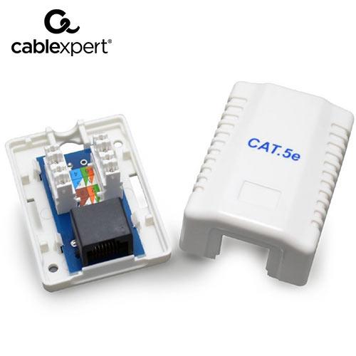 CABLEXPERT CAT5E UTP SINGLE PORT SURFACE MOUNT BOX Gameexplorers.gr