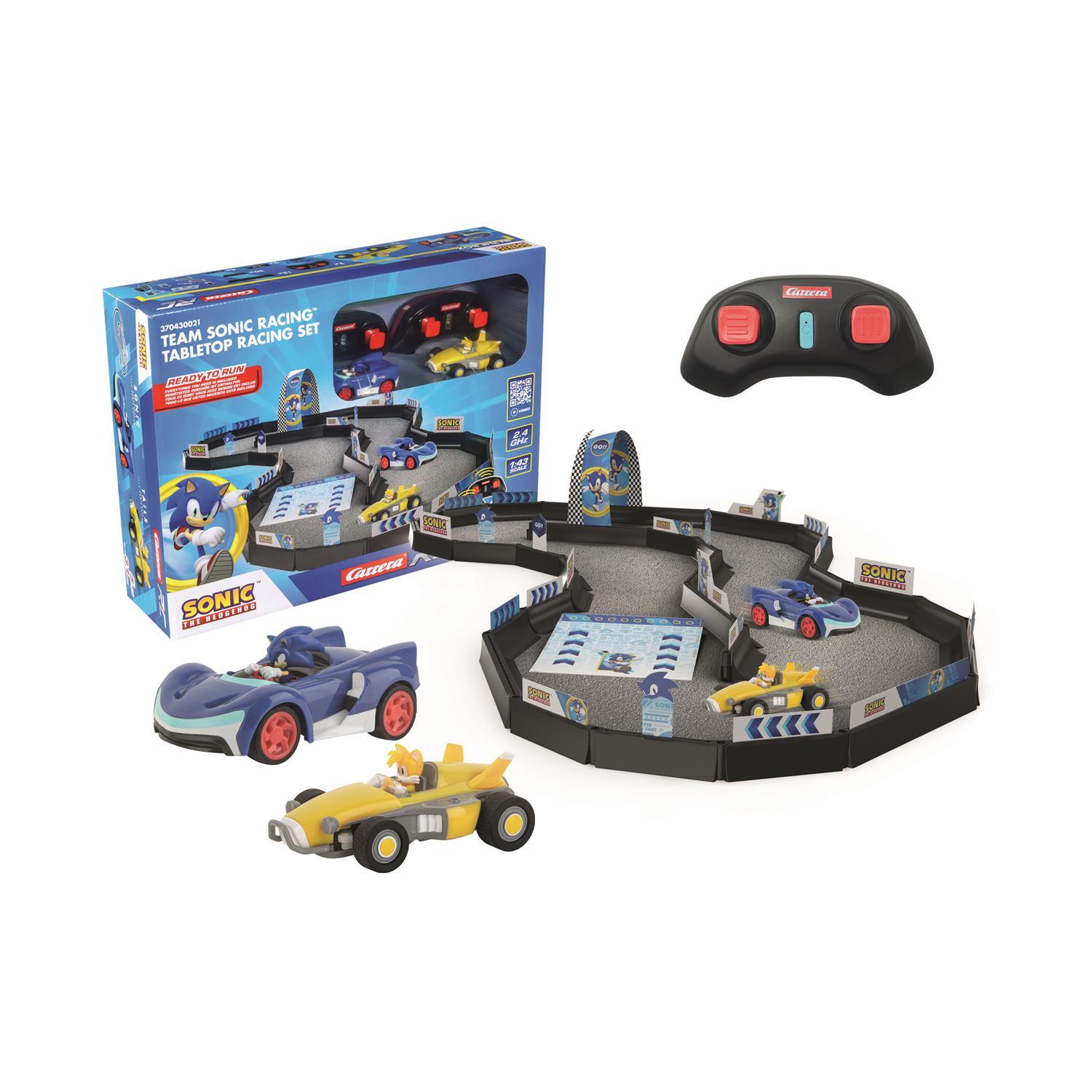 Carrera R/C Car: Team Sonic Racing™ Mini RC – 1:43 Tabletop Racing Set (370430021)