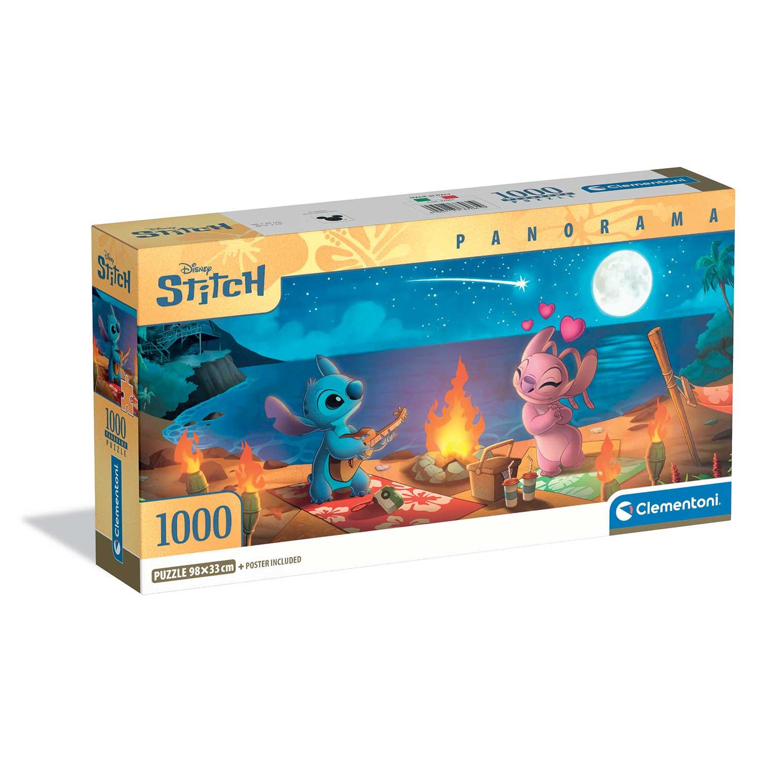 Clementoni Παζλ Panorama High Quality Collection Disney Stitch 1000 τμχ ...