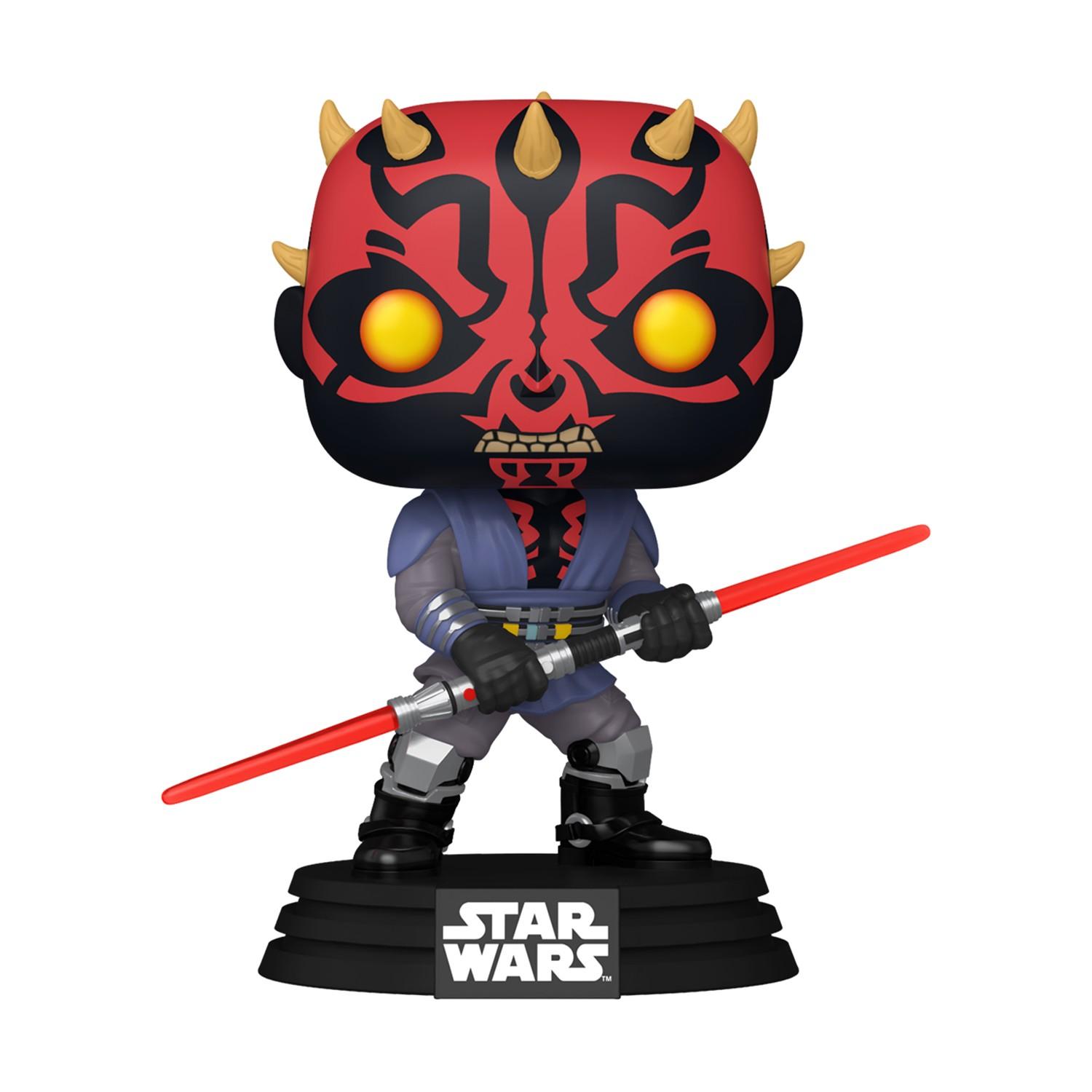 Funko POP! Star Wars Darth Maul – Figurine Vinyle Bobblehead, Taille 9 Cm, Collection Exclusive, Cadeau Fan