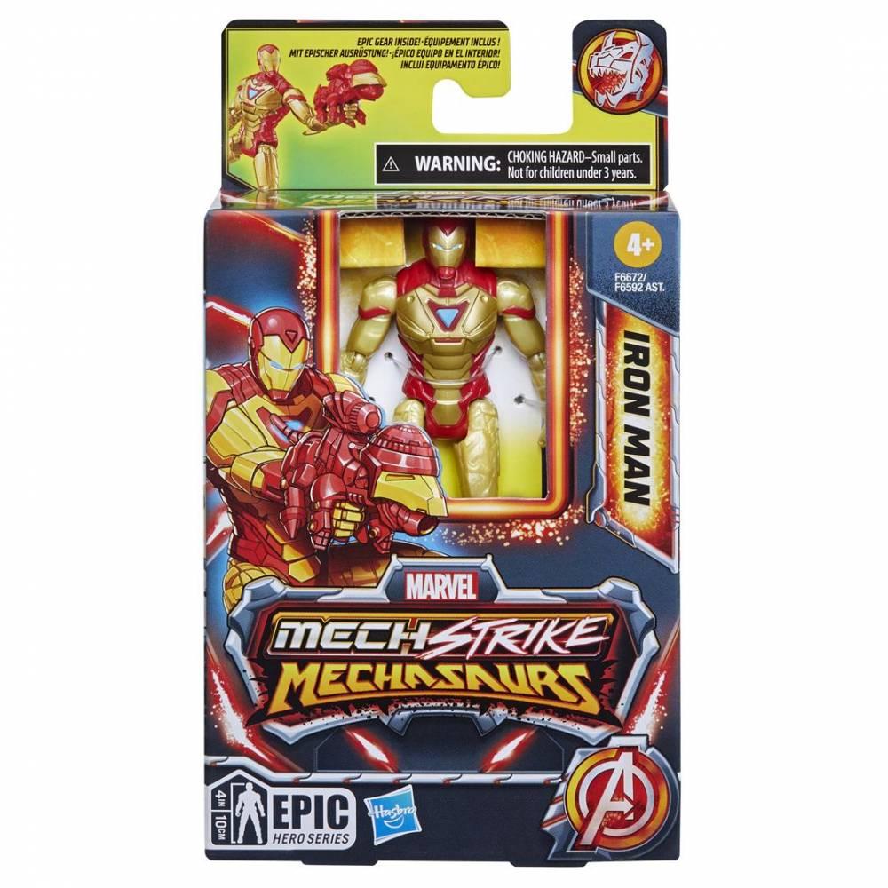 Hasbro Marvel Mech Strike: Mechasaurus Iron Man (6) Action