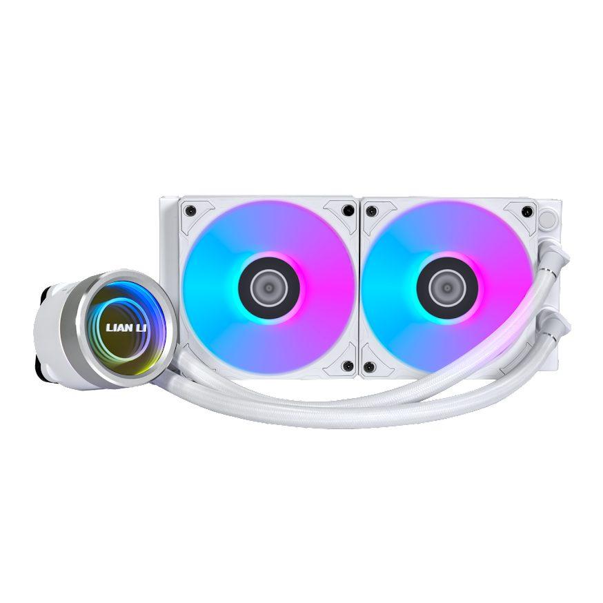 Lian Li Galahad II Trinity 240 White AIO GPU Liquid Cooler With ARGB Lian li galahad ii trinity 240 white aio gpu liquid cooler with argb