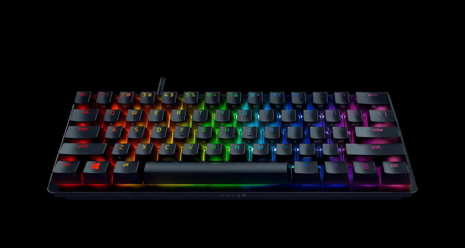 Razer Huntsman Mini - 60% Opto Mechanical Gaming Keyboard Purple Switch US Layout (RZ03-03390100-R3M1) | Gameexplorers.gr