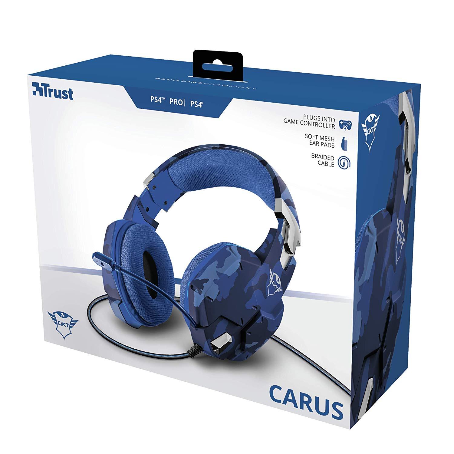 Suri Therefore Prominent Trust Gaming GXT 322B Carus Gaming Headset (PS4) Camo Blue (23249) |  Gameexplorers.gr